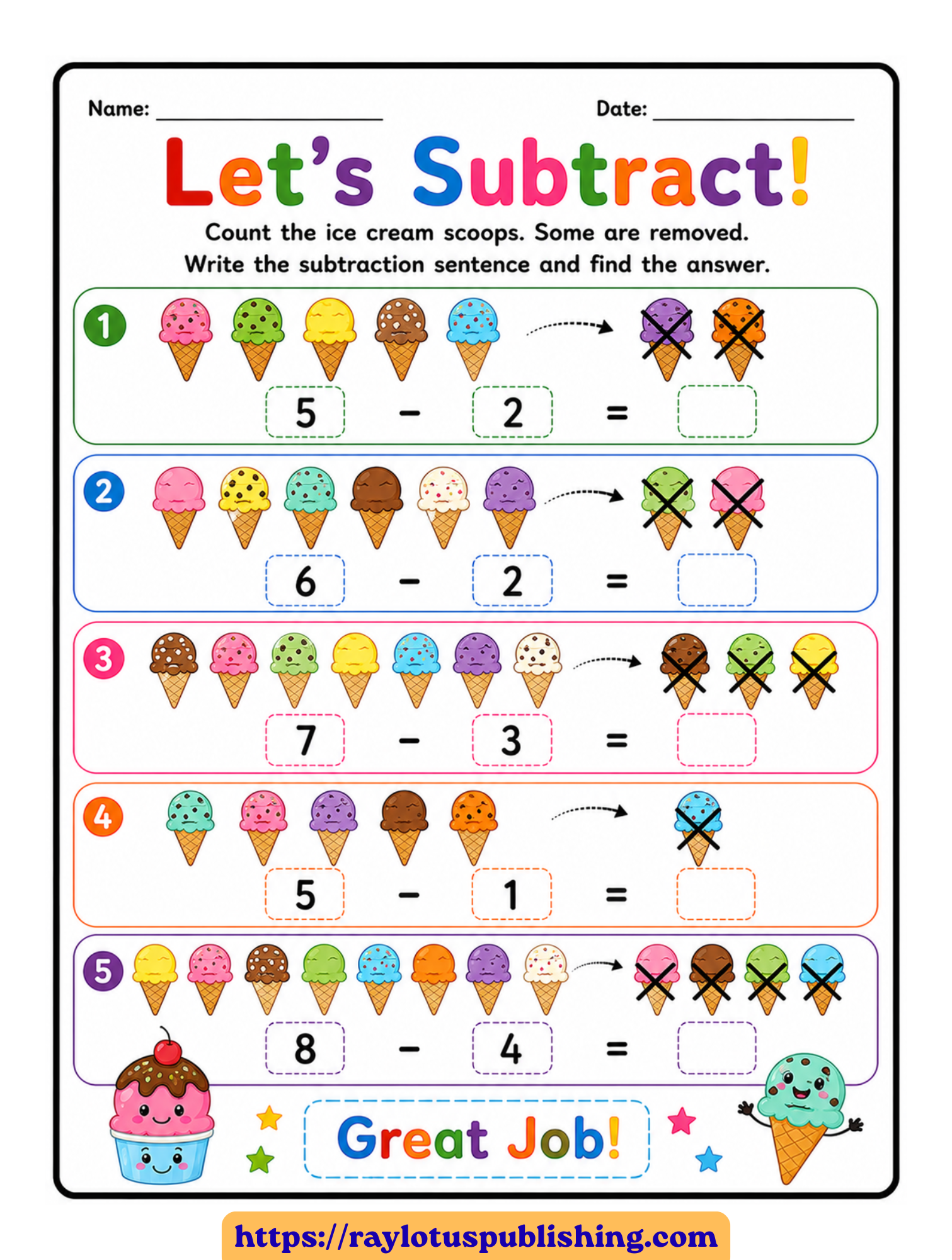 Addition & Subtraction Fun Workbook - Image 5